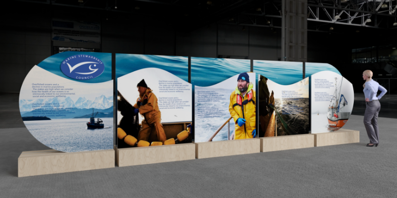 Marine Stewardship Council UK timeline stand View 2